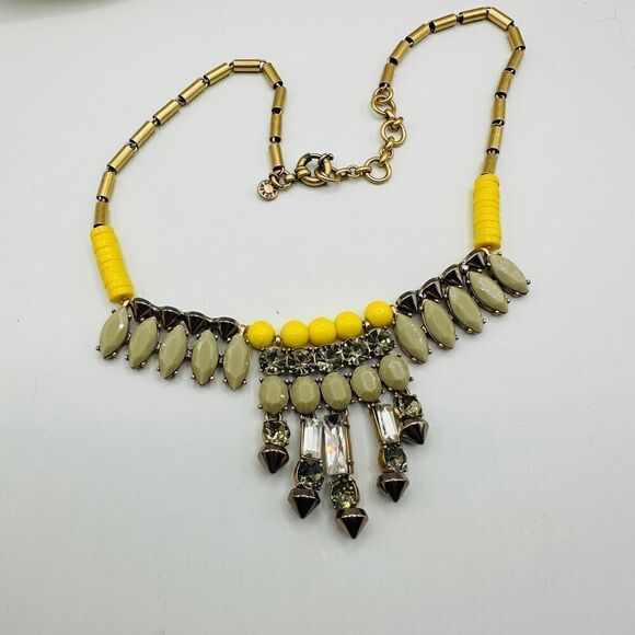 J. Crew Bead Crystal Statement Necklace - Picture 4 of 7